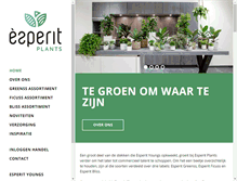 Tablet Screenshot of plant.esperit.nl